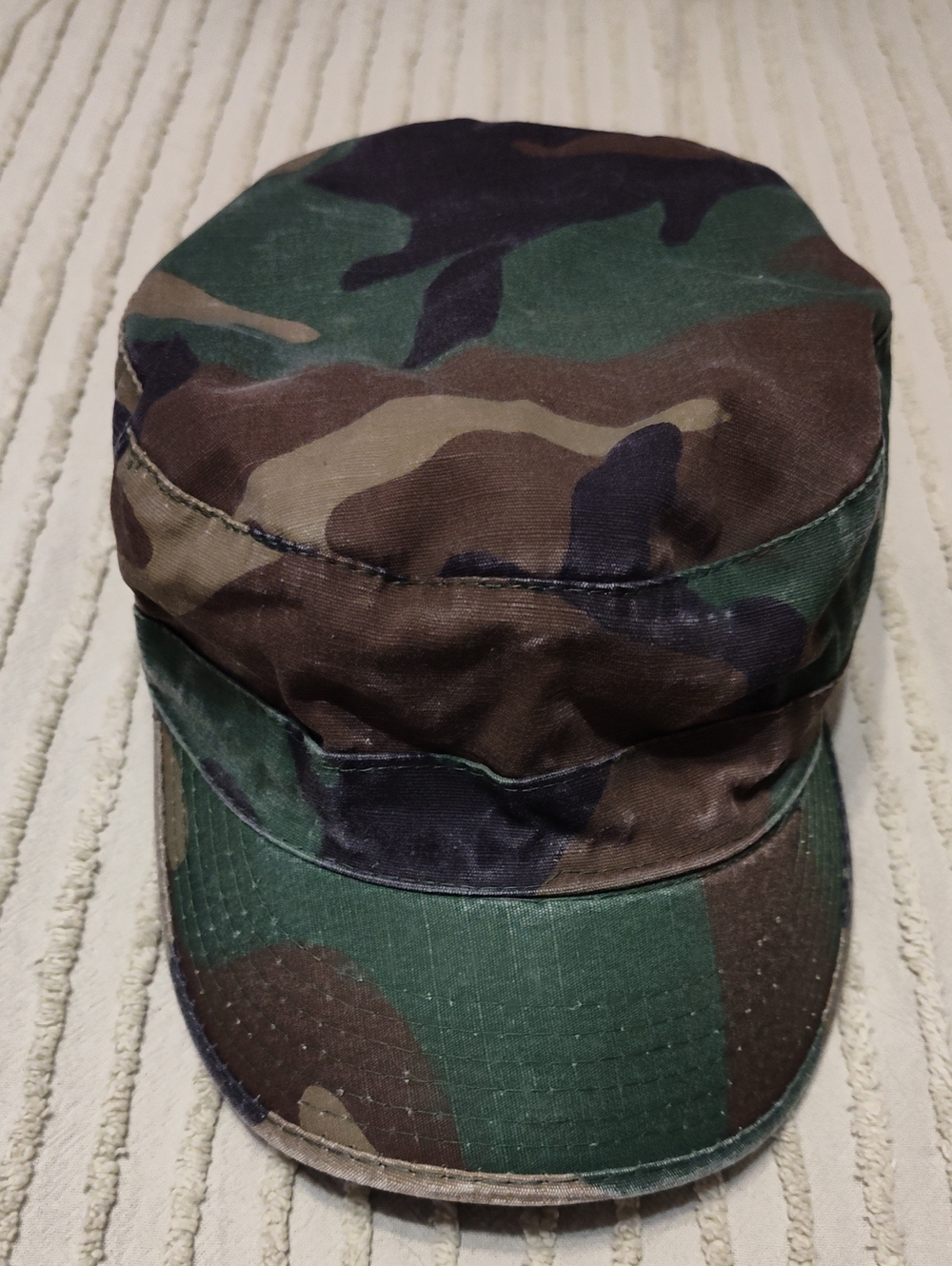Camouflage Military Cadet Cap - Green/Brown Size 7
